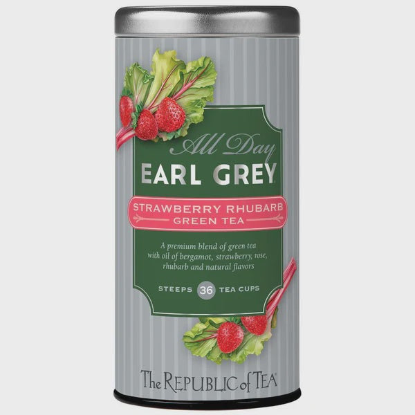 All Day Earl Grey Strawberry Rhubarb Green (36 Bags)