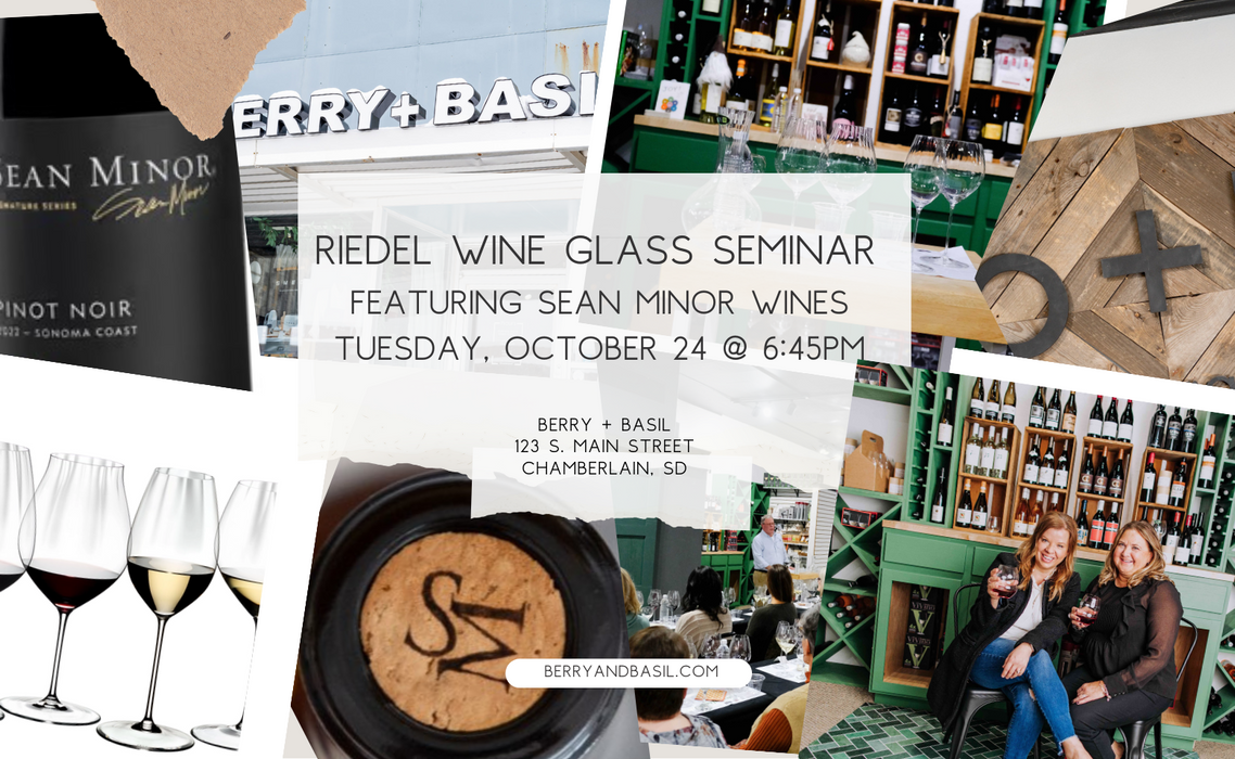 Riedel Seminar + Sean Minor Wine