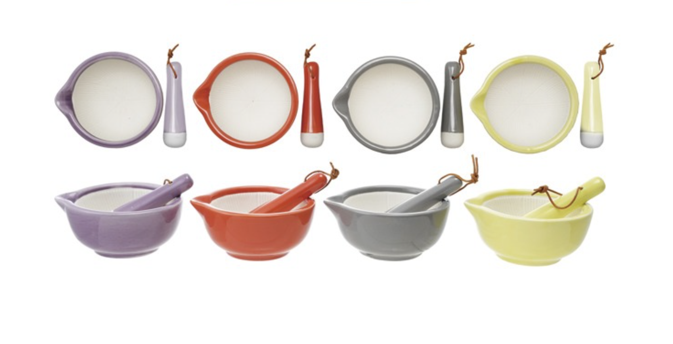 Petite Ceramic Mortar & Pestle