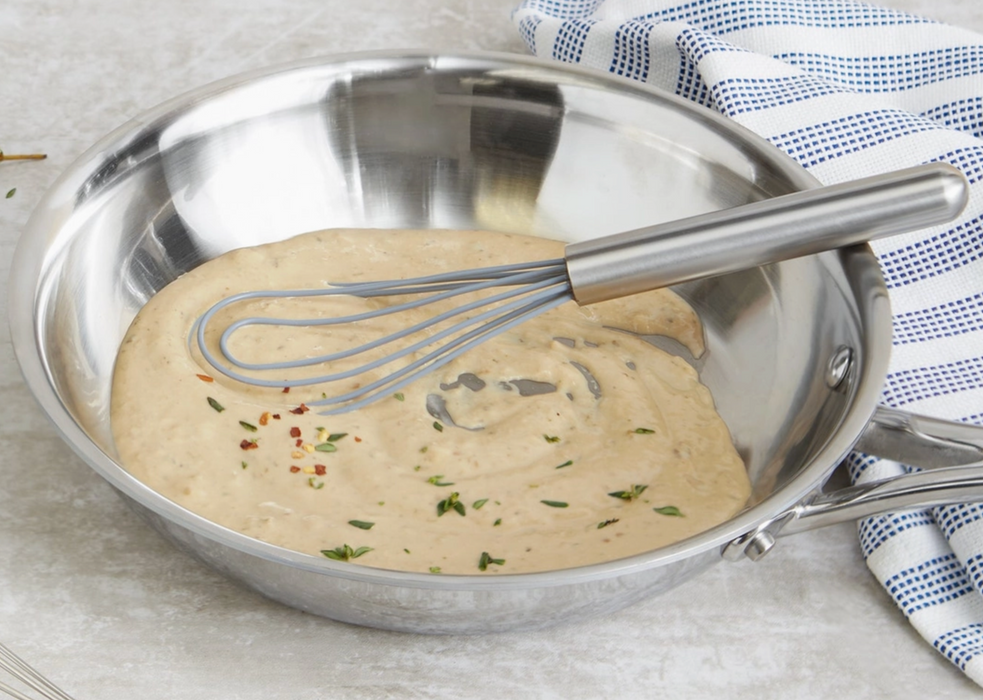Silicone Coated Flat Whisk