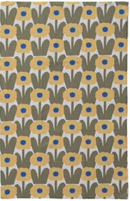 Floral Microfiber Tea Towel