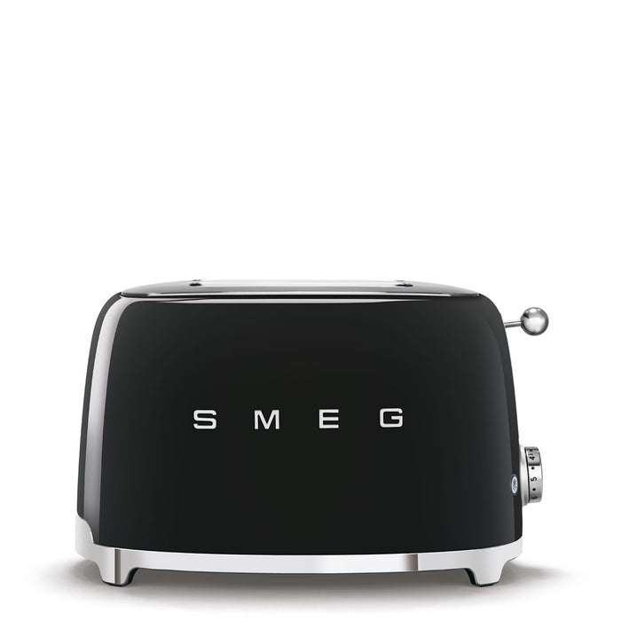SMEG 2-slice toaster in glossy black