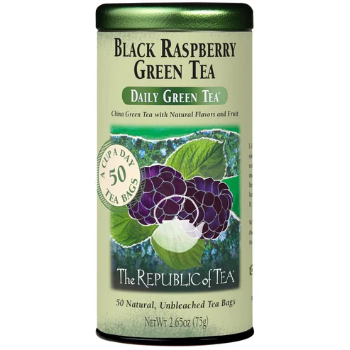 Black Raspberry Green Tea [50 Bags]
