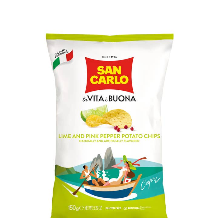 Lime and Pink Pepper Chips