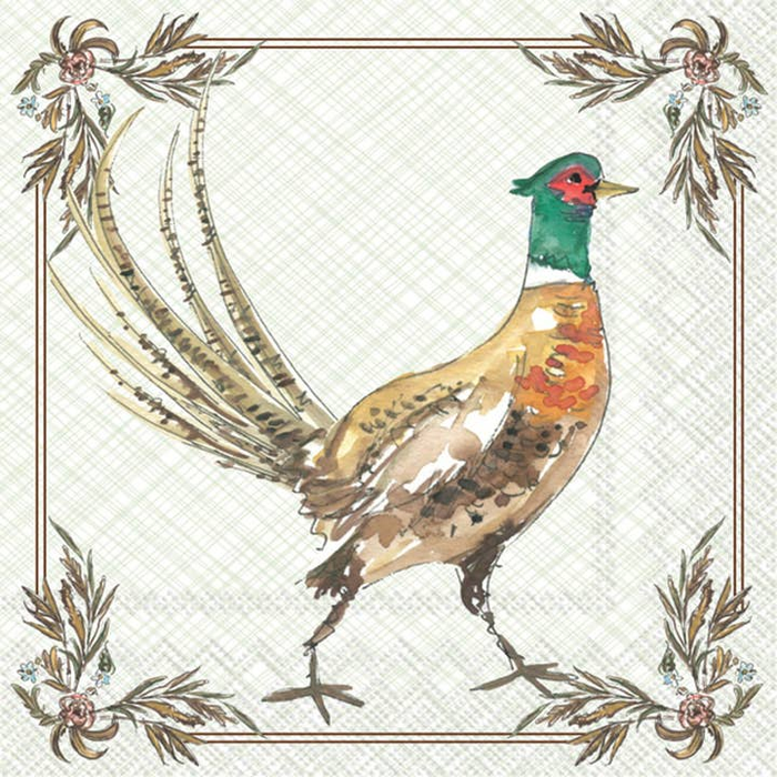 Pheasant Fall Cocktail Napkins