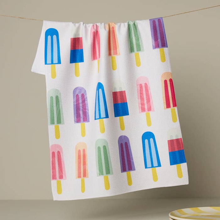 Poppy Popsicles Tea Towel