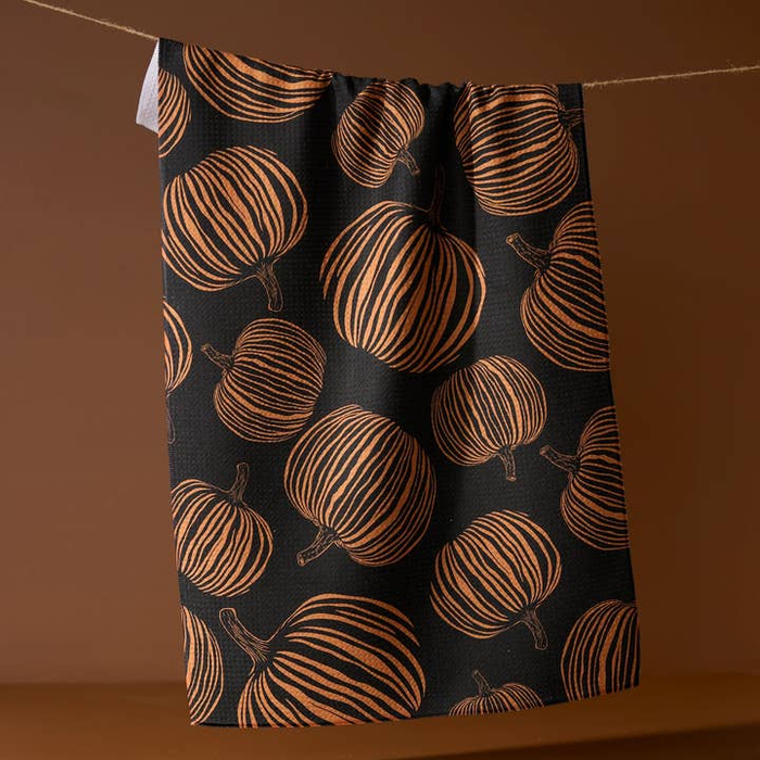Pumpkin Noir Tea Towel
