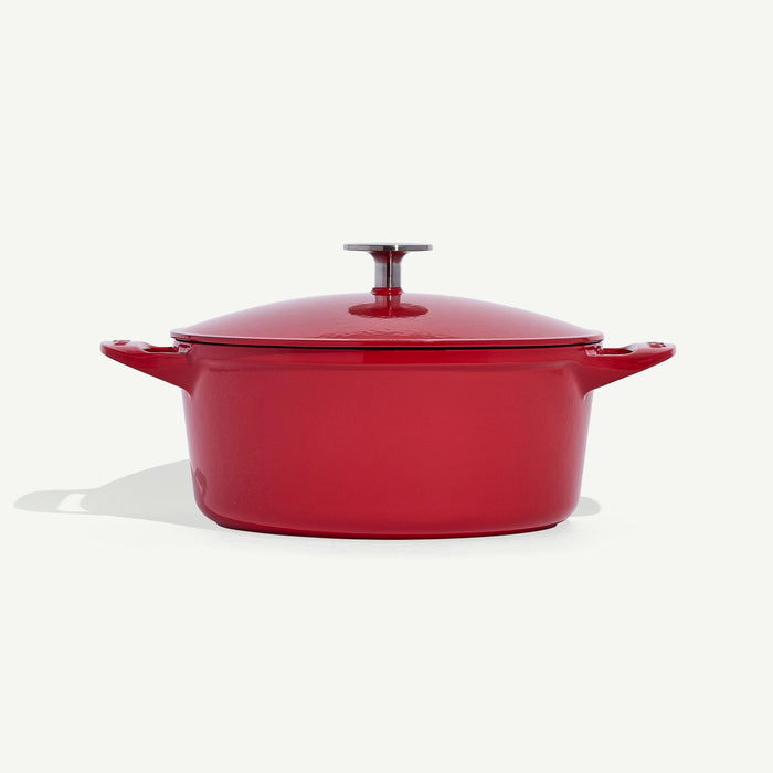 Made In Enameled Cast Iron Dutch Oven in Made In Red