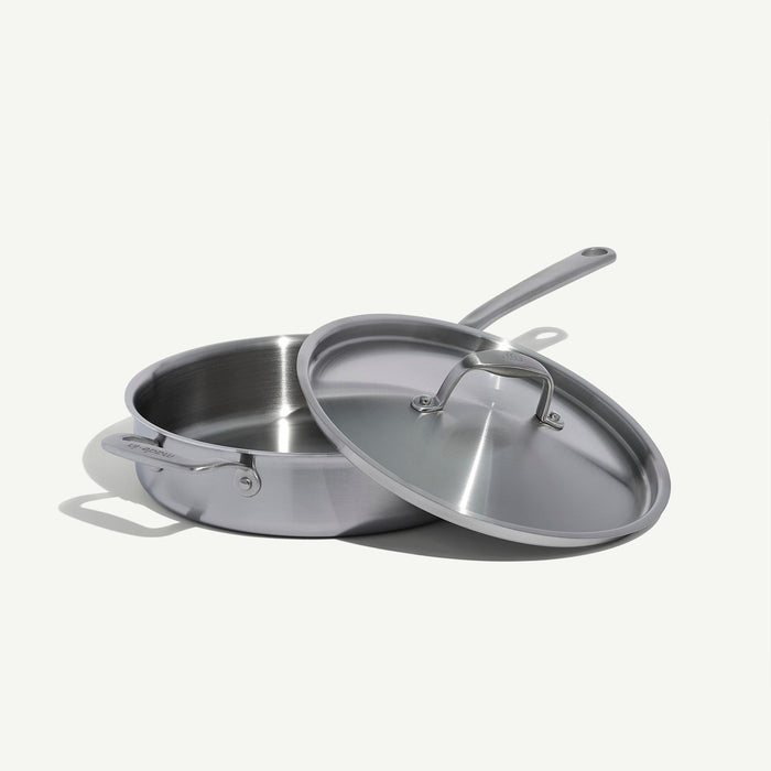 Made In Stainless Clad Saute Pan 3.5QT in use