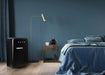 SMEG mini kettle in black, lifestyle photo