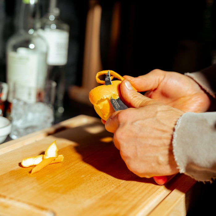 Made In Bird's Beak Paring Knife in use