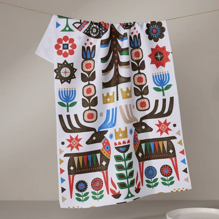 Holiday Everfolk Geometry Tea Towel