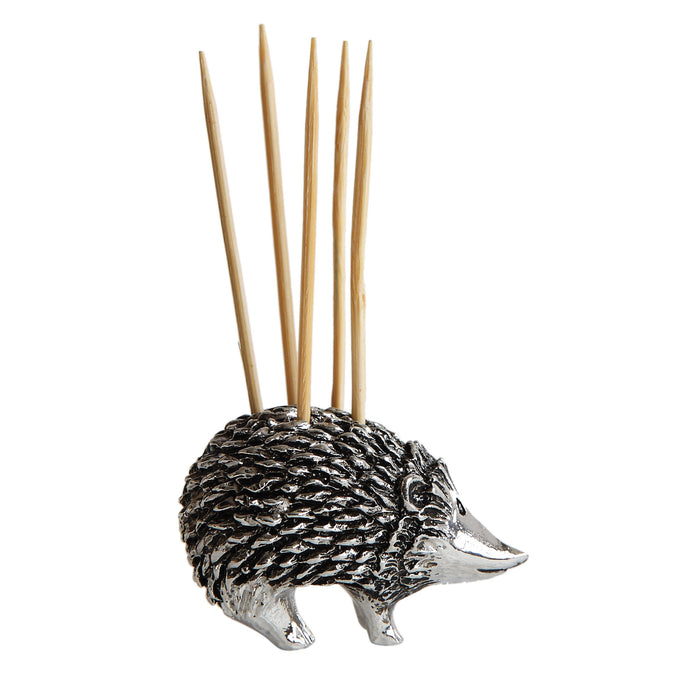 Hedgehog Pewter Toothpick Holder