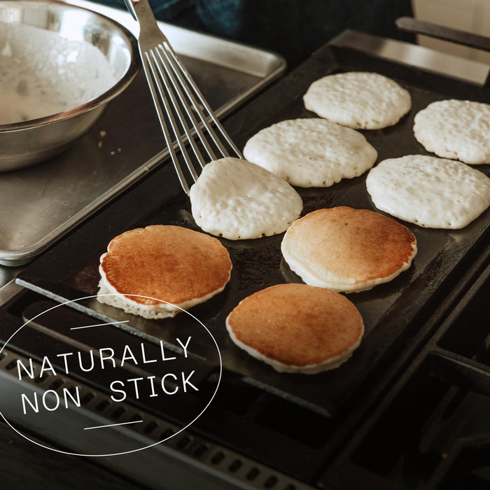 Made In Carbon Steel Griddle in use