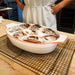 Made In Oval Baking Dish with Red Rim