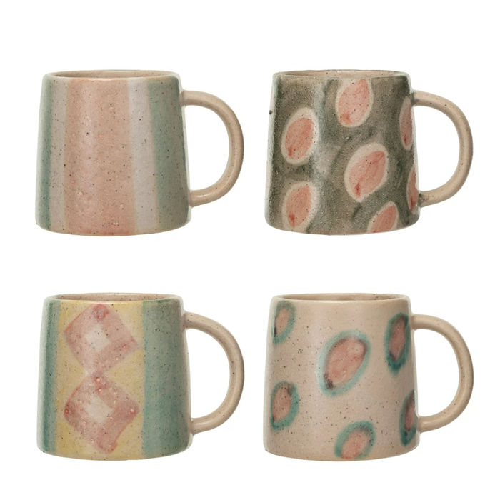 Hand Painted Terra-cotta Mug