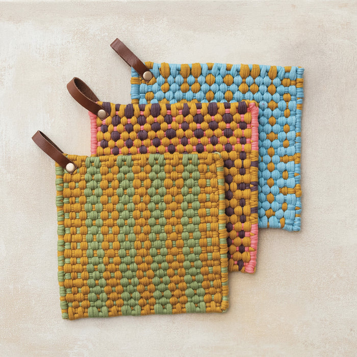 Handwoven Crocheted Pot Holder