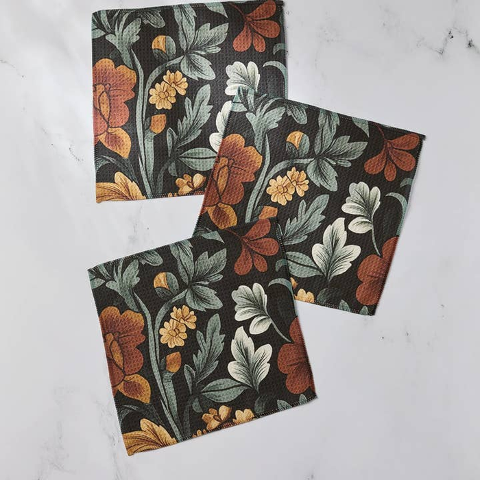 Classic Floral Dishcloth Set