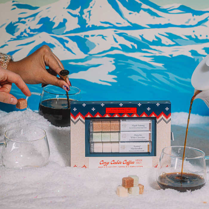 Winter Coffee Mixer Cube Trio: Maple, Pistachio, Marshmallow