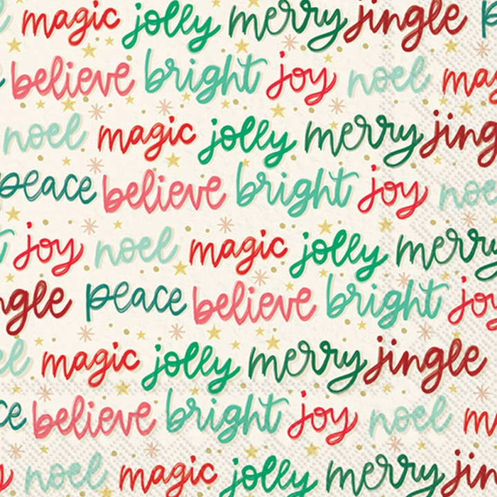 Holiday Magic Christmas Cocktail Napkins