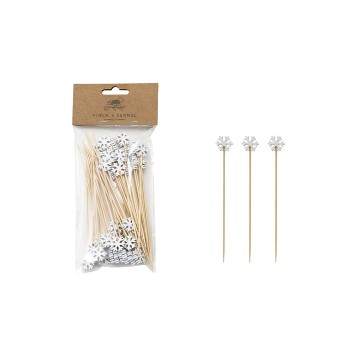 Snowflake Shaped Skewers