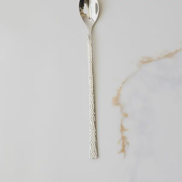 Hammered Stainless Fruit Spoon
