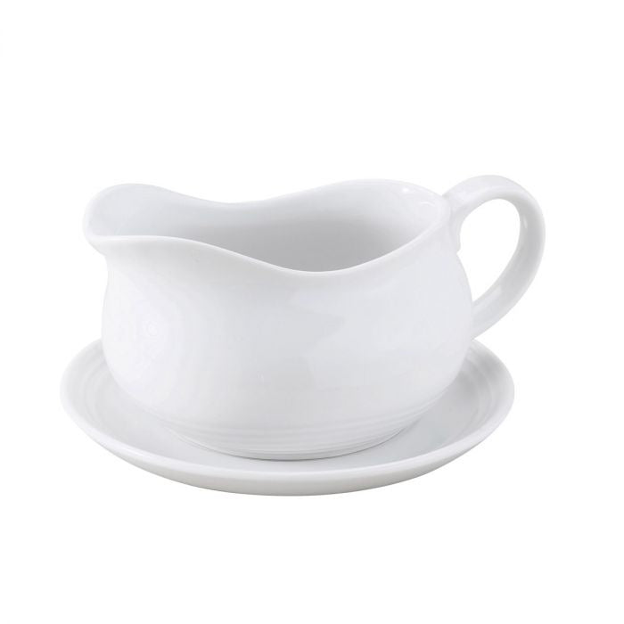 Gravy Boat w/ Saucer, 24 oz