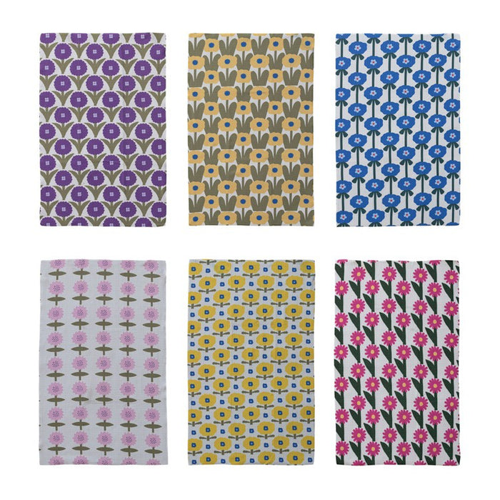 Floral Microfiber Tea Towel