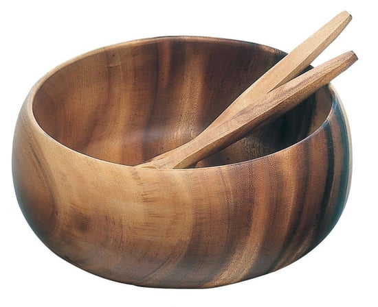 Round Calabash Wood Bowl
