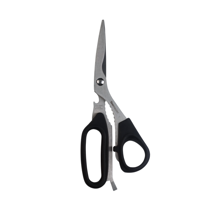 Messermeister 8.5 inch Take-Apart Utility Shears with stainless steel blades and TPE handles