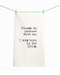 Born in the 1900s funny gift towel with hang tag