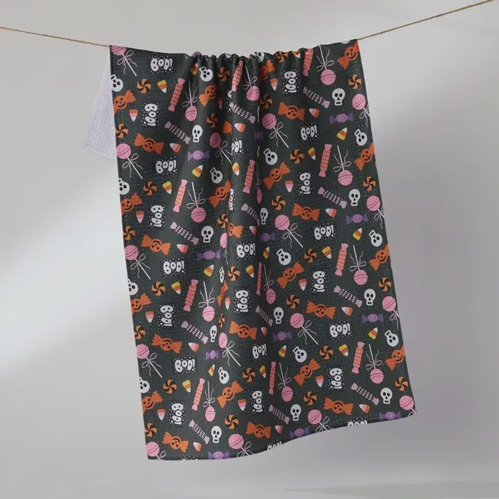 Spooky Sweets Towel - Black
