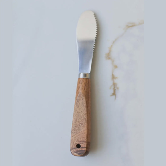 Walnut Handle Cheese Knife