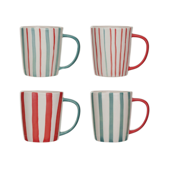 Striped Hand Painted Mug