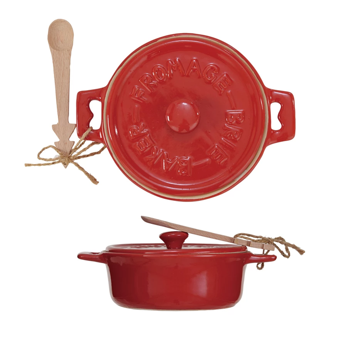 Brie Baker w/ Tree Shaped Spoon