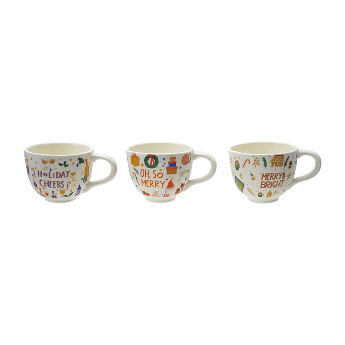 Patterned Holiday Mugs