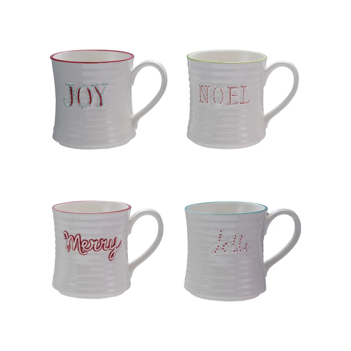 Embossed Holiday Mug 10oz.