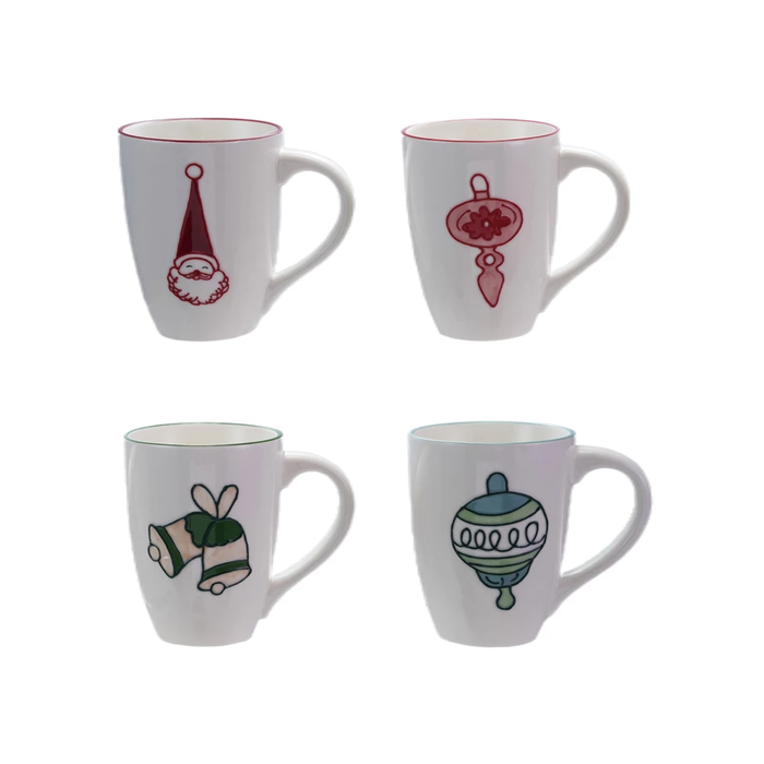 Hand Painted Holiday Mugs