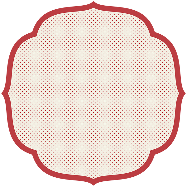 Die Cut Red Swiss Dot Placemat - 12 Sheets