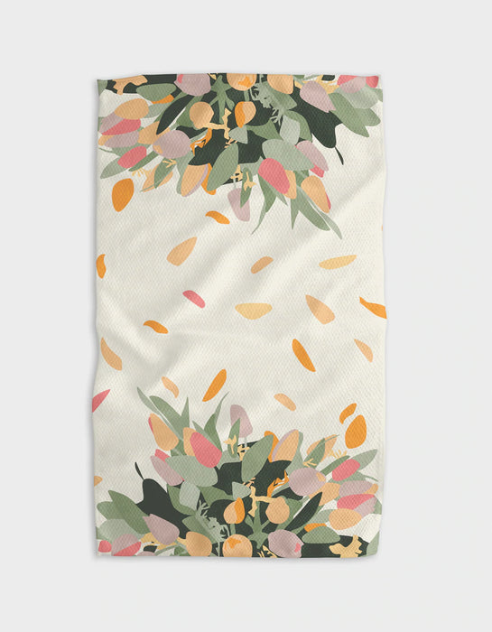 Geometry Kitchen Tea Towel  Sunny Lemons And Oranges - Wildcraft