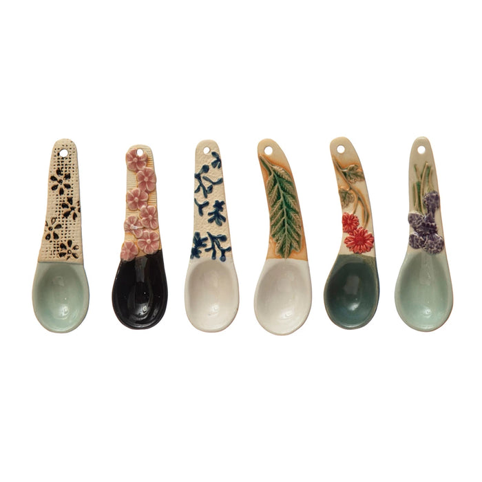Hand Painted Floral Spoon